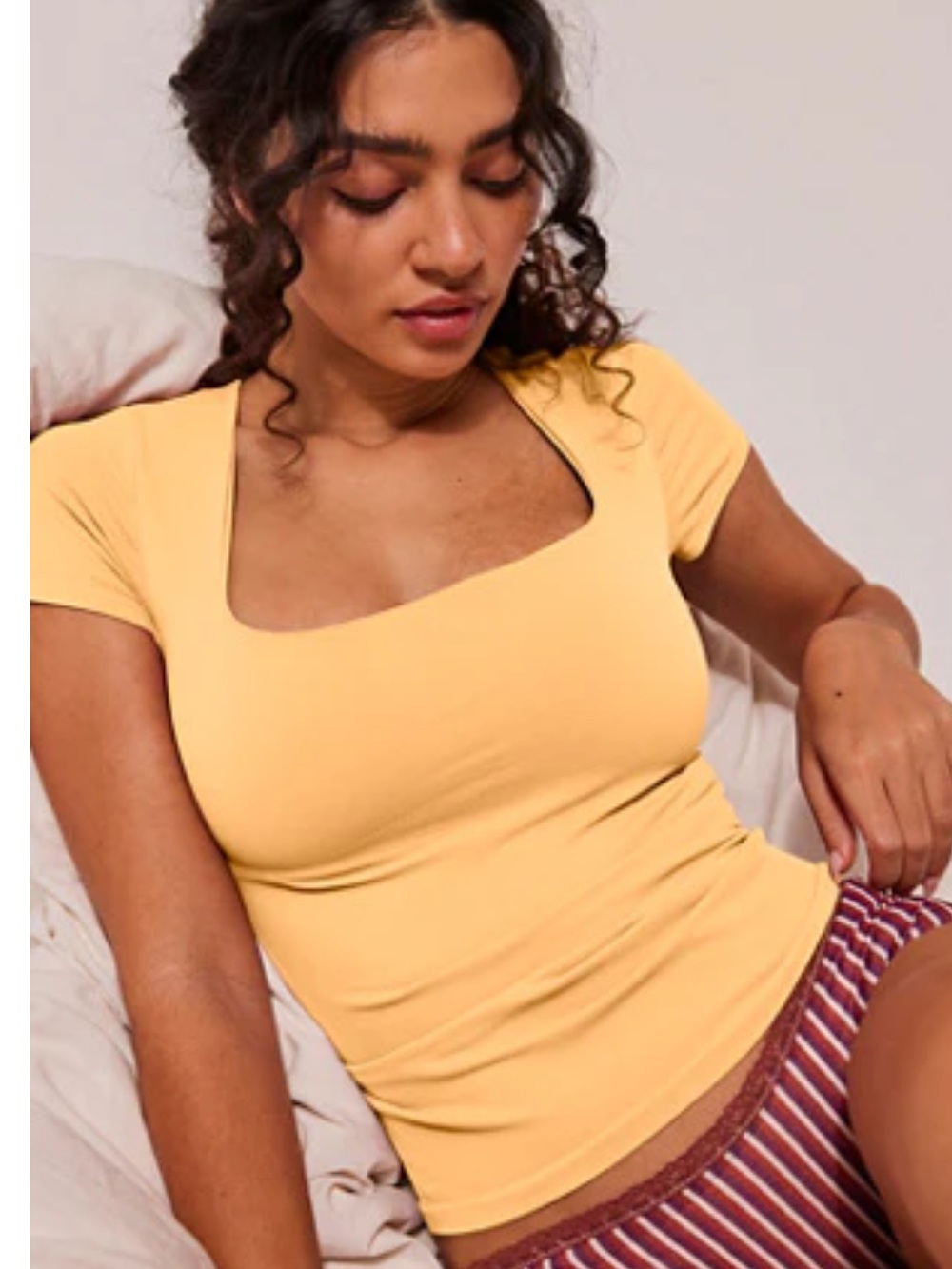 NWT Free People Intimately Sunfade Baby Tee Spark Light Size M/L